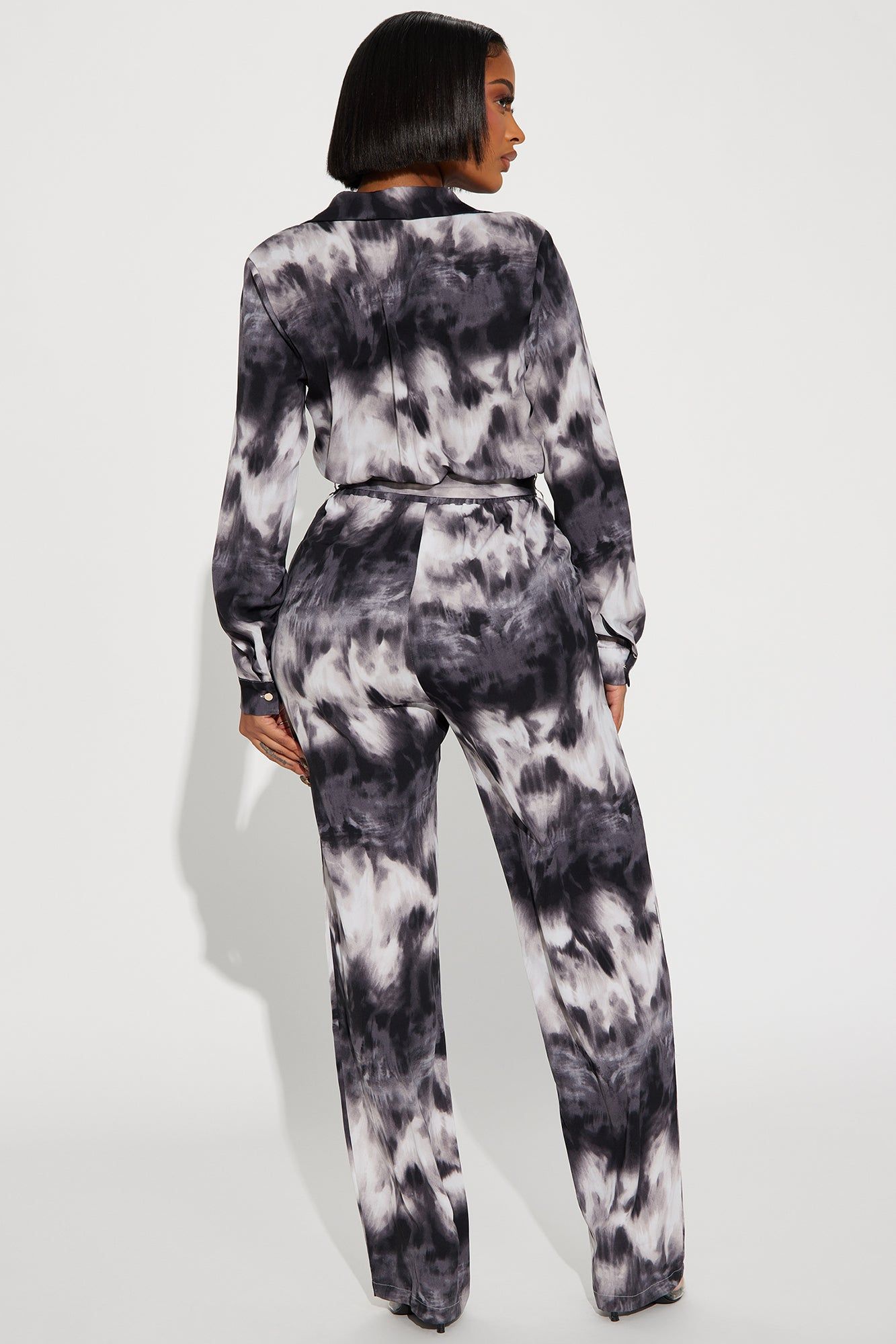 Never Lonely Tie Dye Jumpsuit - Grey/combo sold by Fashion Nova product image thumbnail 3