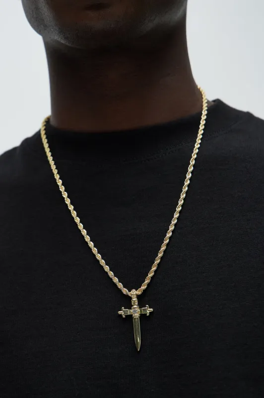 Dagger Necklace - Gold sold by Fashion Nova