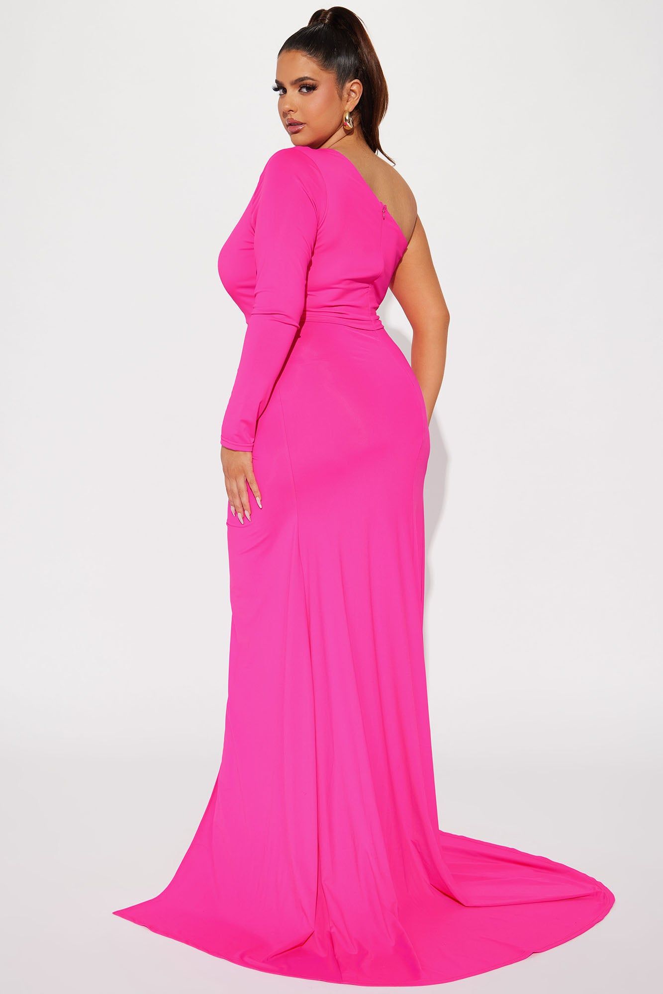 Out Past Midnight Ruched Gown - Hot Pink sold by Fashion Nova product image thumbnail 6