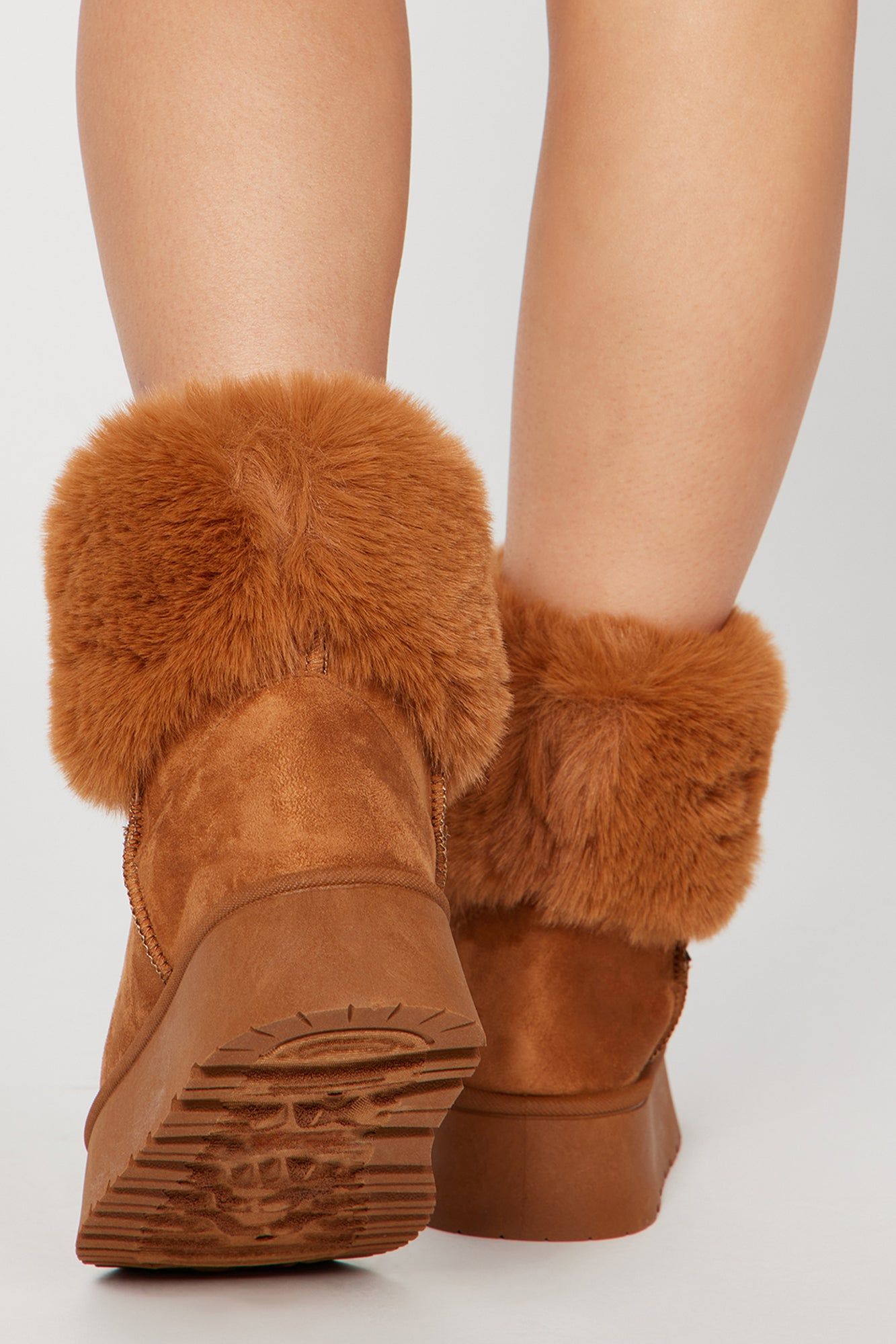 All Chills Booties - Chestnut sold by Fashion Nova product image thumbnail 4