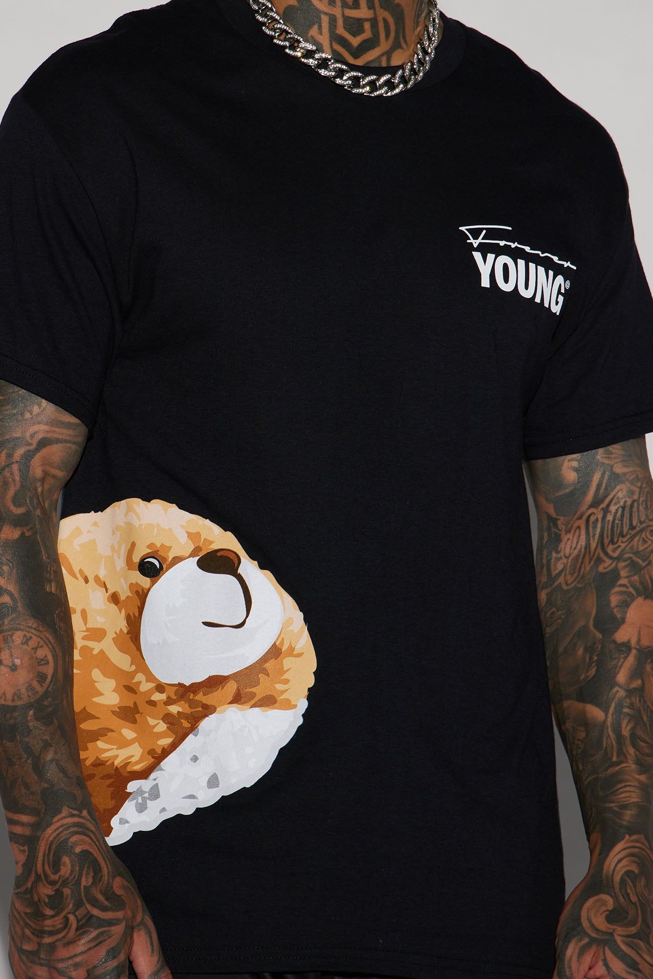 Forever Bear Short Sleeve Tee - Black sold by Fashion Nova product image thumbnail 4