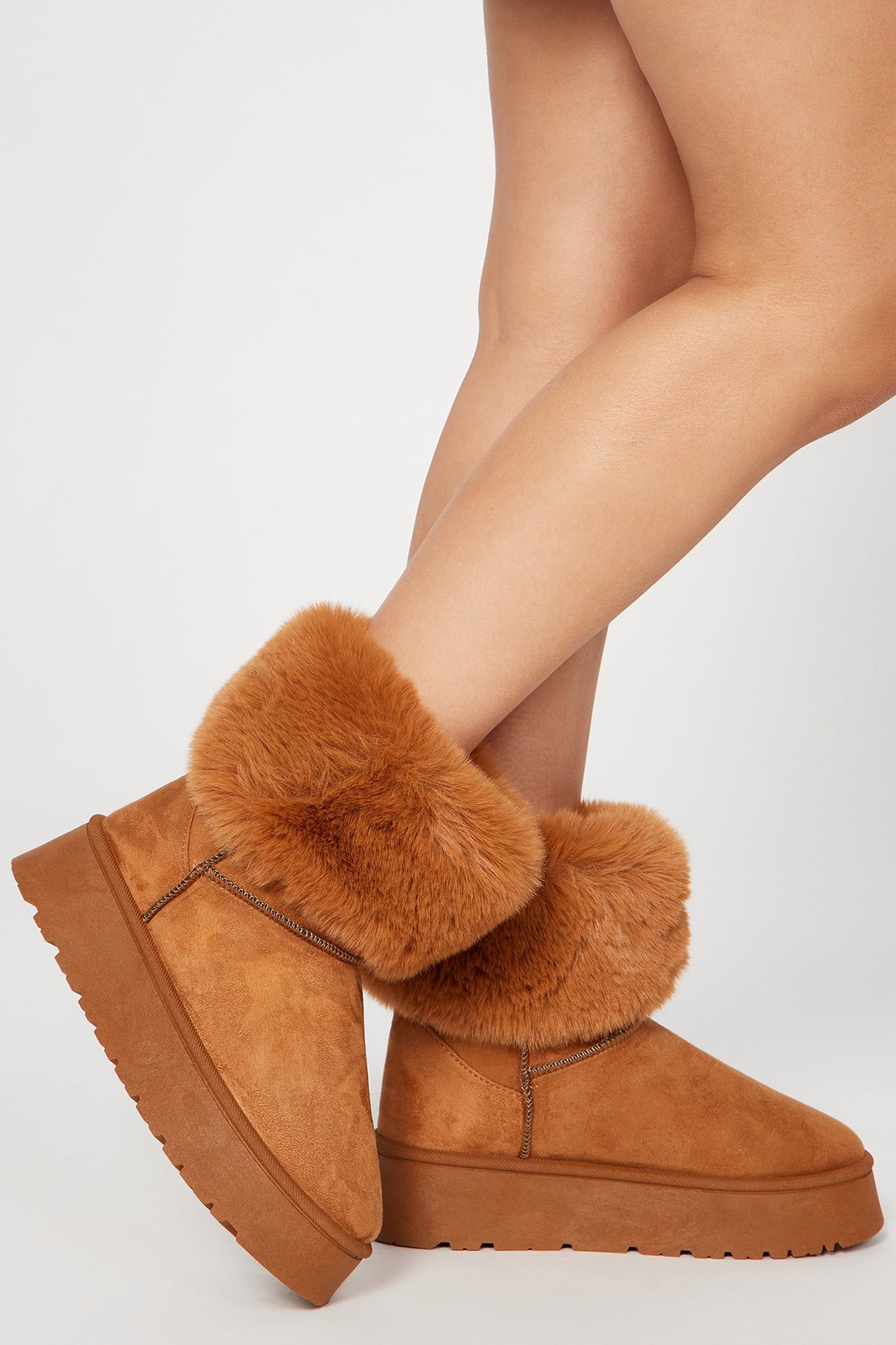 All Chills Booties - Chestnut sold by Fashion Nova product image thumbnail 2