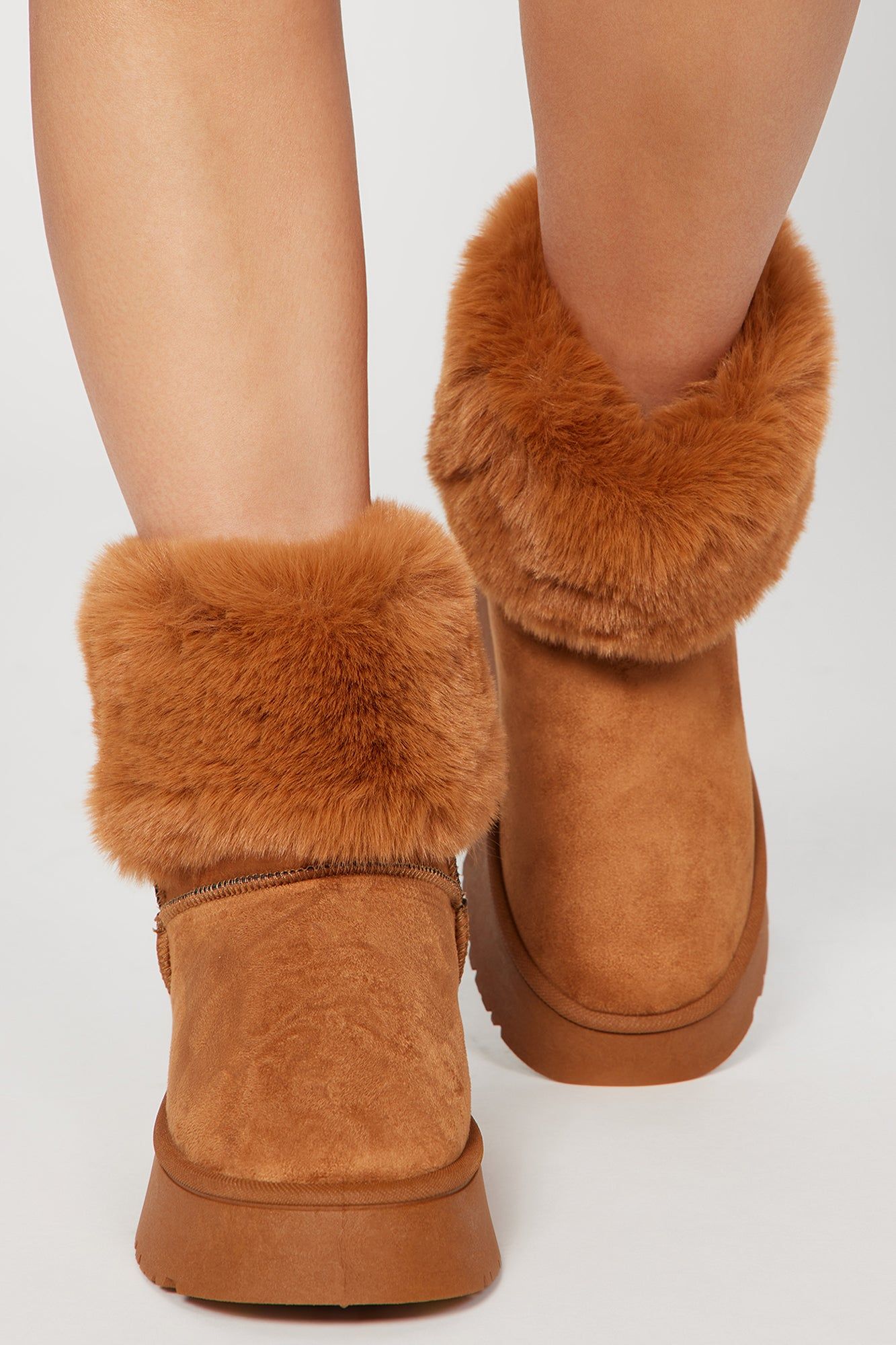 All Chills Booties - Chestnut sold by Fashion Nova product image thumbnail 3