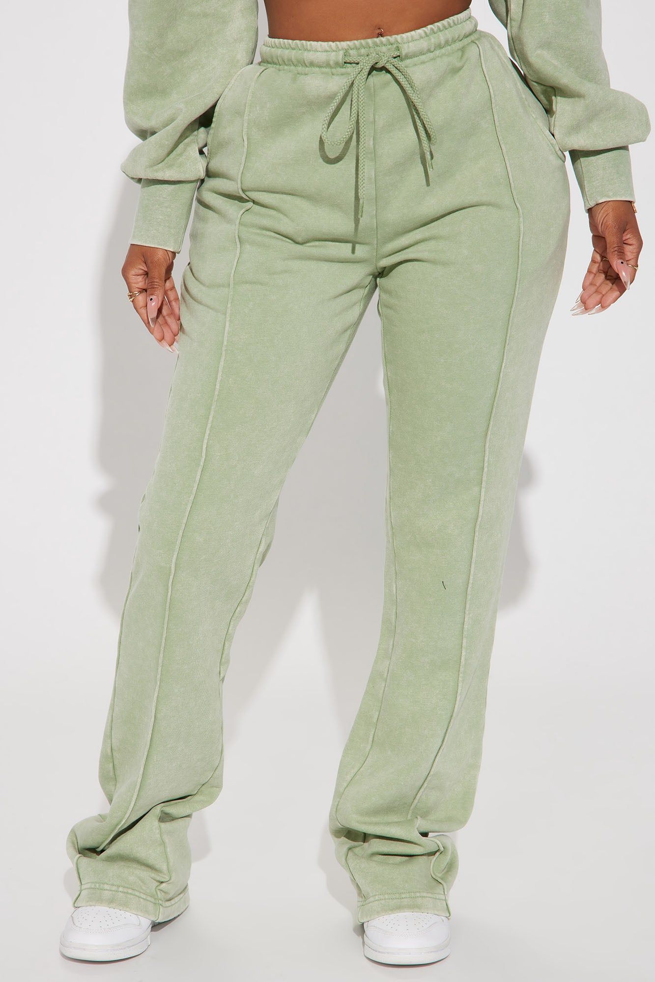 Chill Out Lounge Flare Pant - Sage sold by Fashion Nova product image thumbnail 2