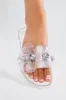 Sweet Flower Sandals - Clear sold by Fashion Nova