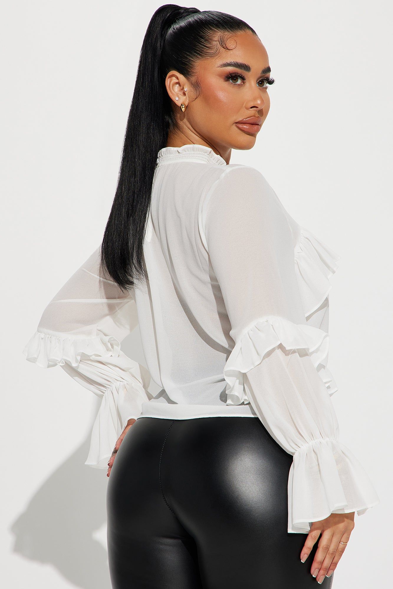 Birdie Blouse Top - Off White sold by Fashion Nova product image thumbnail 3