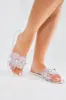 Sweet Flower Sandals - Clear sold by Fashion Nova
