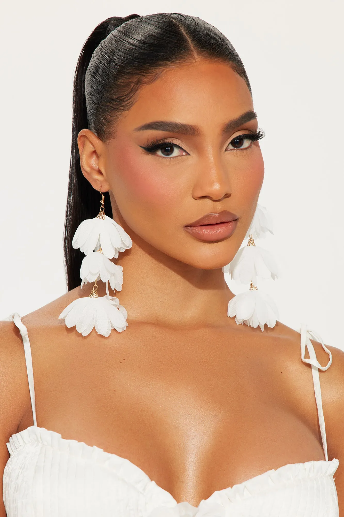 Garden Oasis Earrings - White sold by Fashion Nova product image thumbnail 2