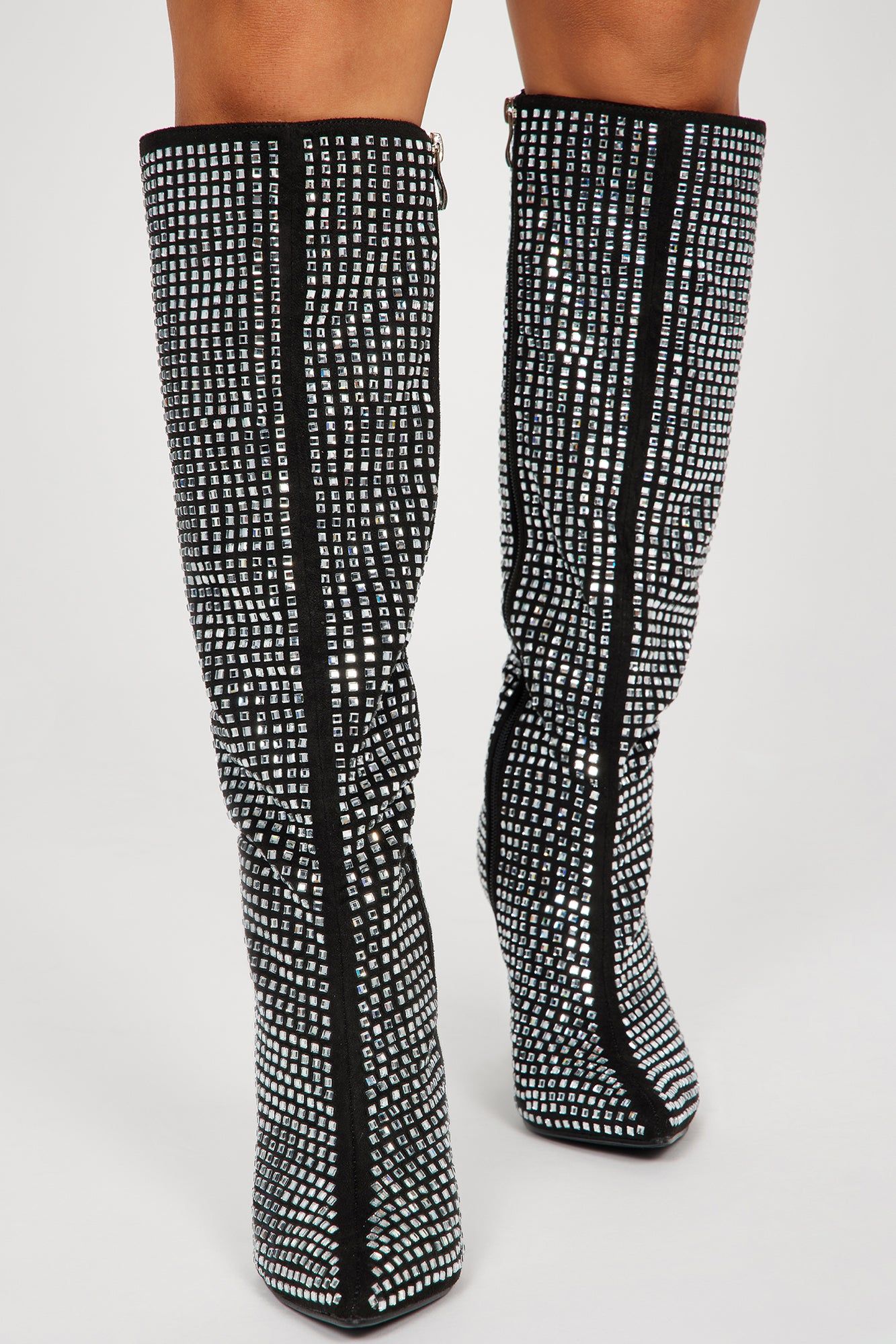 More Of Me Knee High Heeled Boots - Black sold by Fashion Nova product image thumbnail 2