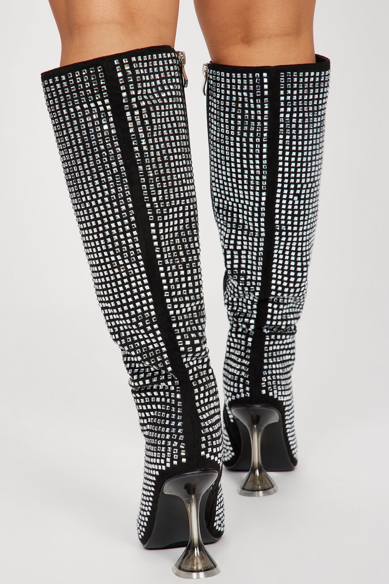 More Of Me Knee High Heeled Boots - Black sold by Fashion Nova product image thumbnail 4