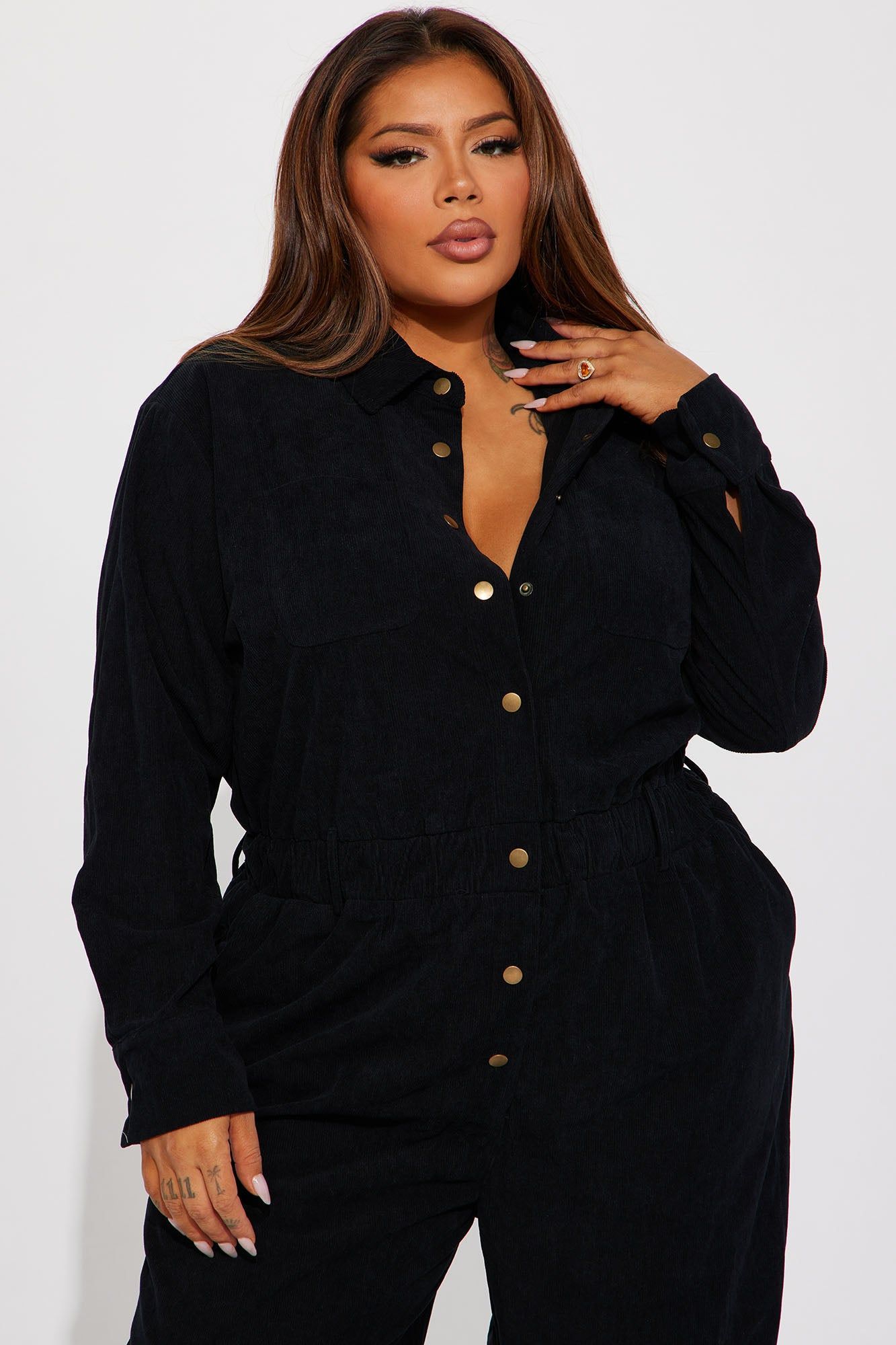 Only Forever Corduroy Jumpsuit - Black sold by Fashion Nova product image thumbnail 5