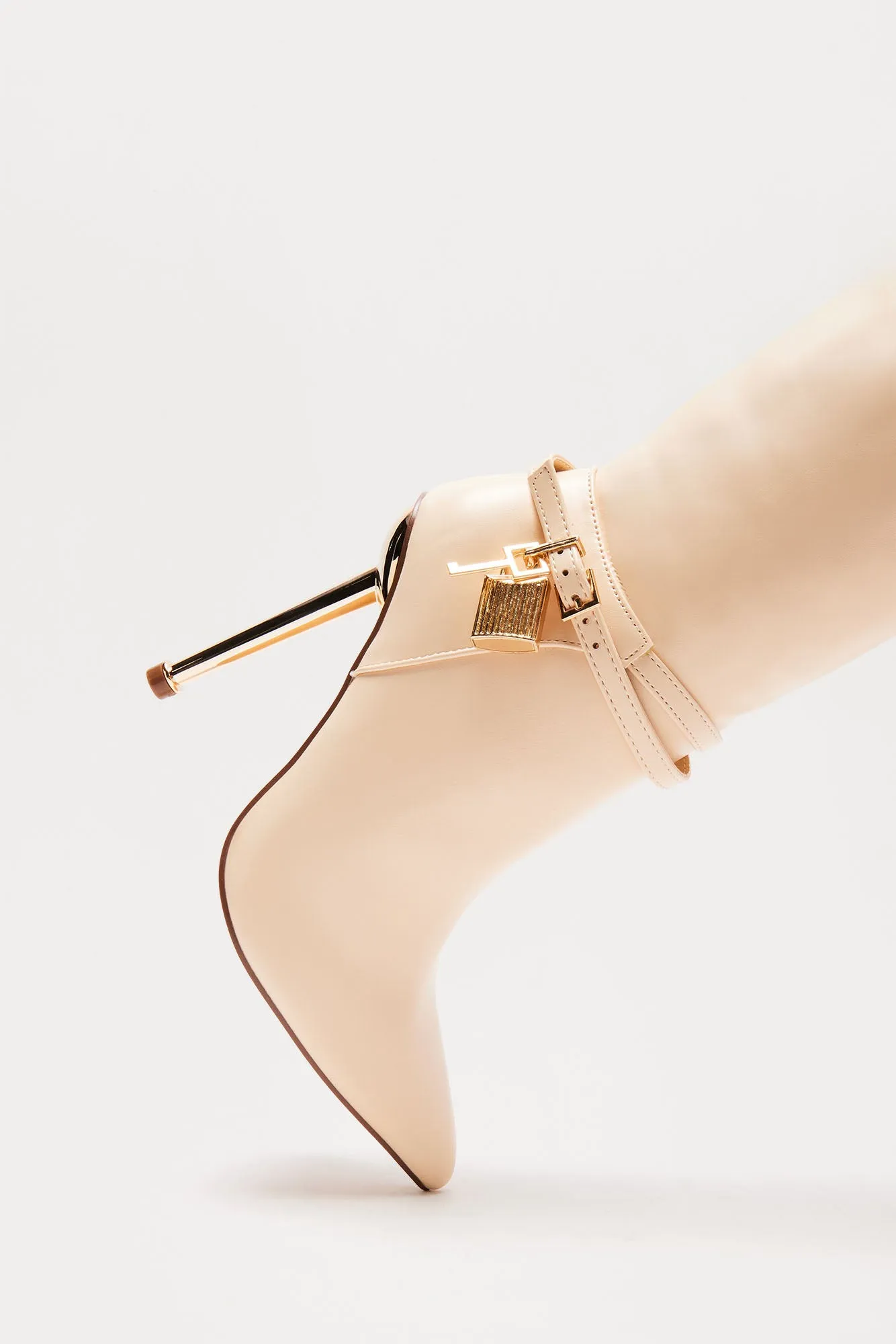 Grand Central Knee High Boots - Cream sold by Fashion Nova product image thumbnail 5