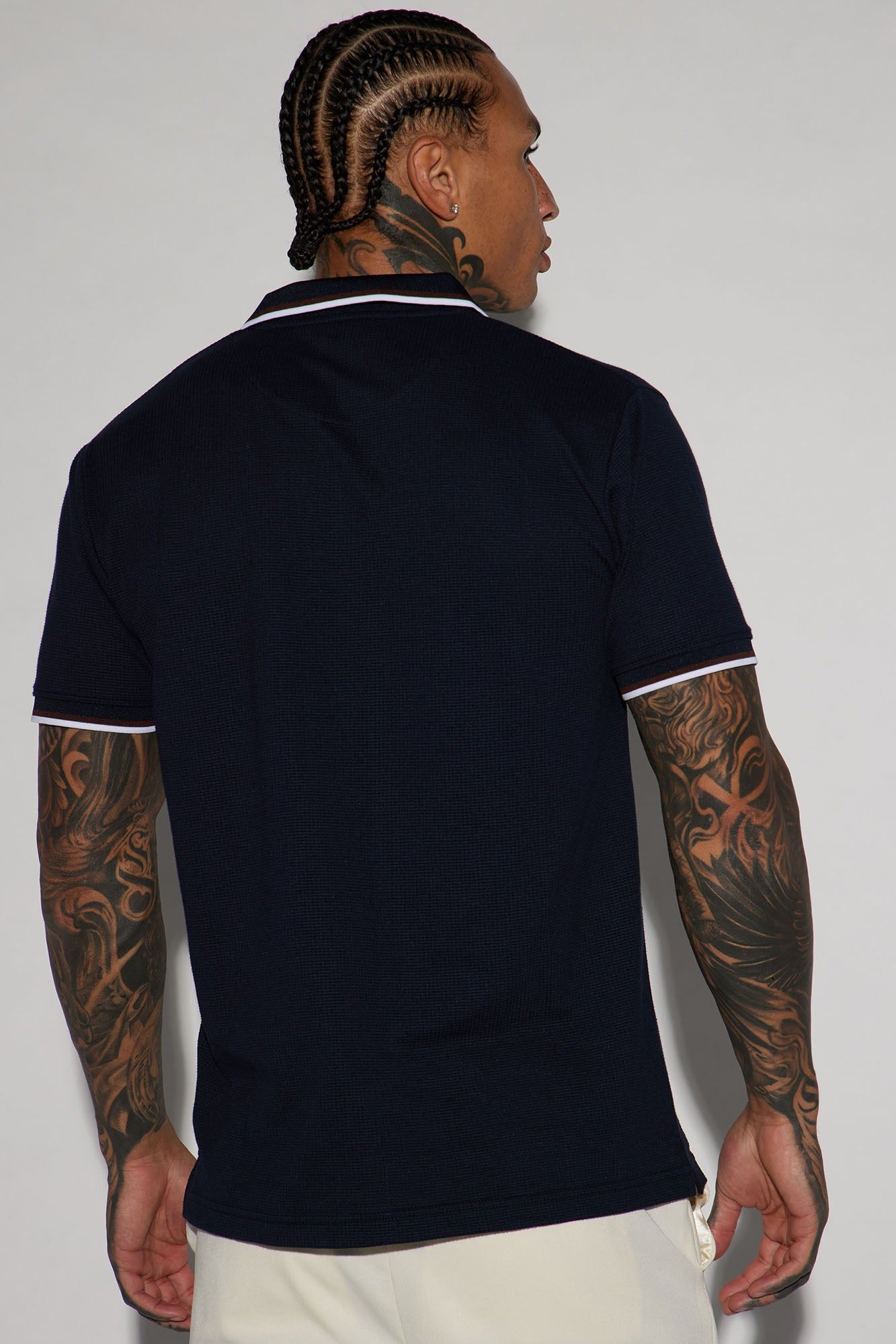 Fairway Short Sleeve Polo - Navy sold by Fashion Nova product image thumbnail 4