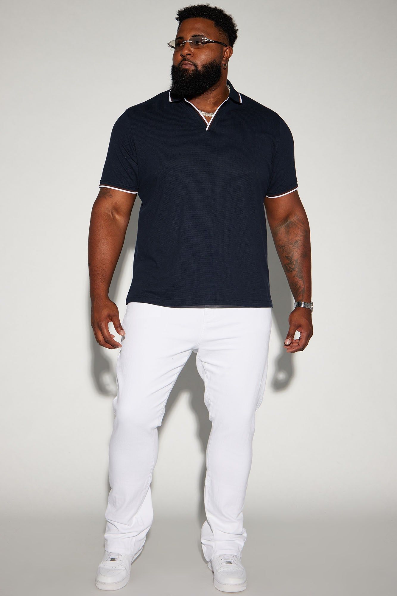 Fairway Short Sleeve Polo - Navy sold by Fashion Nova product image thumbnail 5