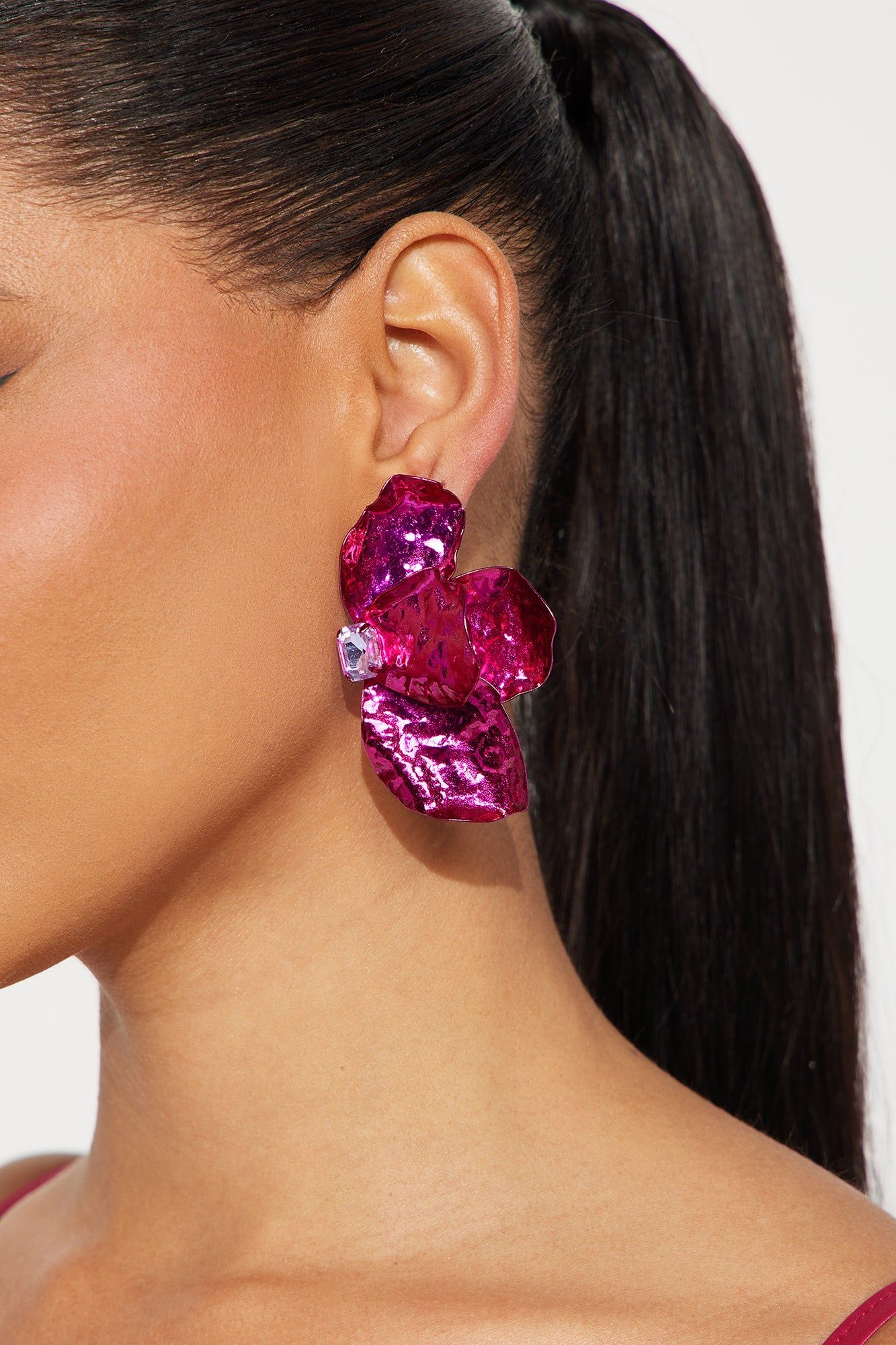 Burst Of Sunshine Earrings  - Pink sold by Fashion Nova