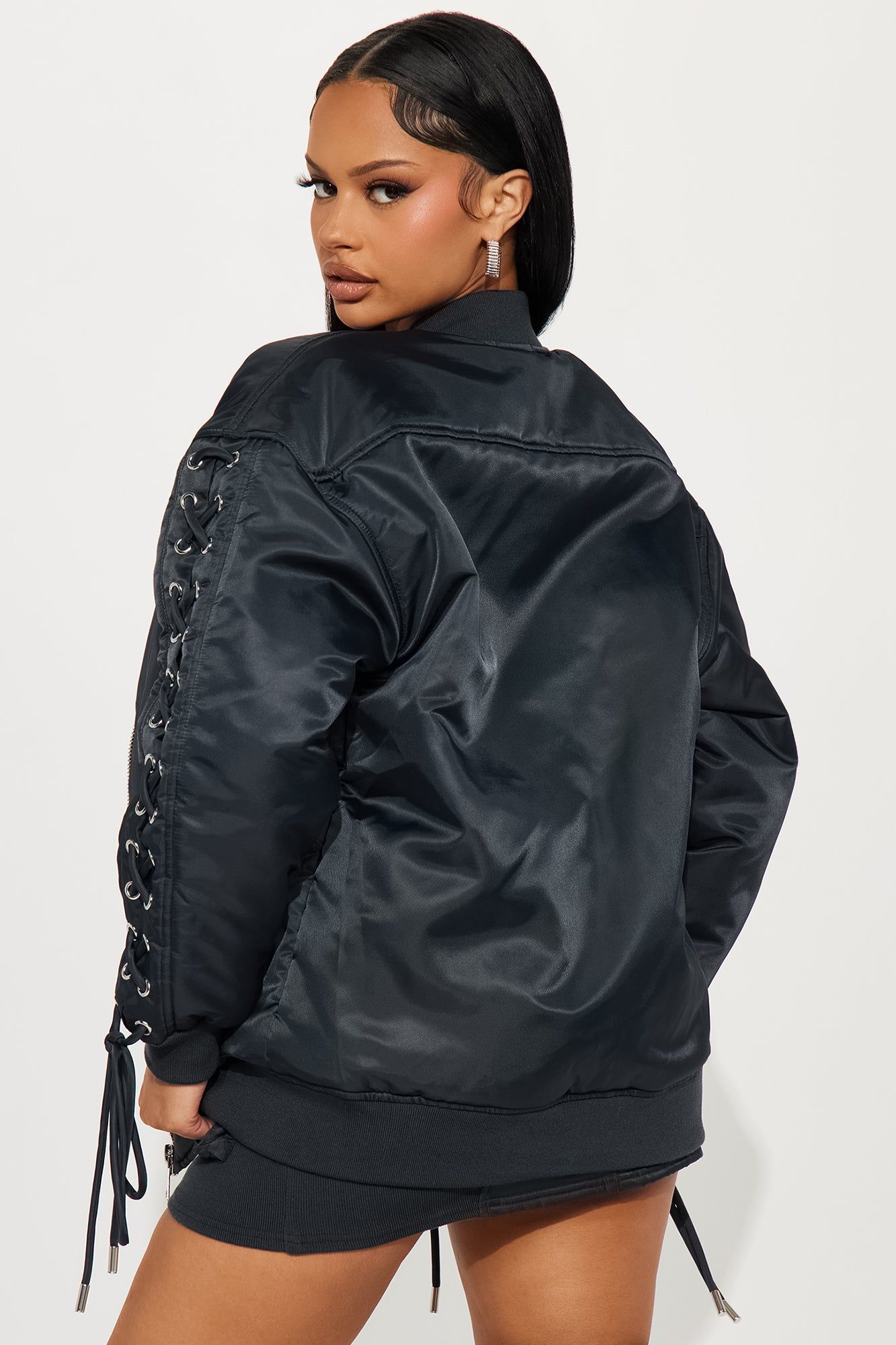 Roxxy Puffer Skirt Set - Charcoal sold by Fashion Nova product image thumbnail 5