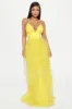 Tia Tulle Gown - Yellow sold by Fashion Nova