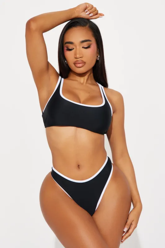 Kamara 2 Piece Bikini - Black/White sold by Fashion Nova