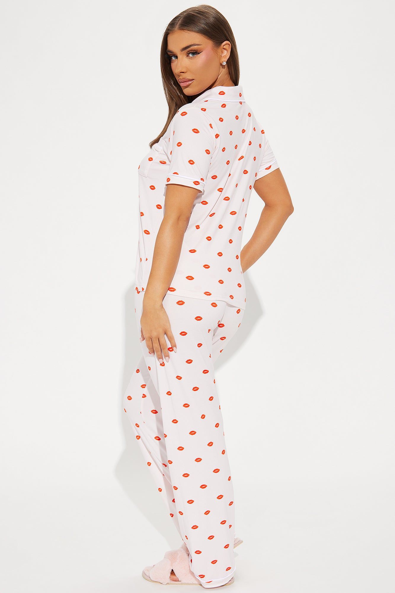 Kissing You PJ Pant Set - Pink/combo sold by Fashion Nova product image thumbnail 3