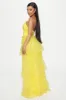 Tia Tulle Gown - Yellow sold by Fashion Nova