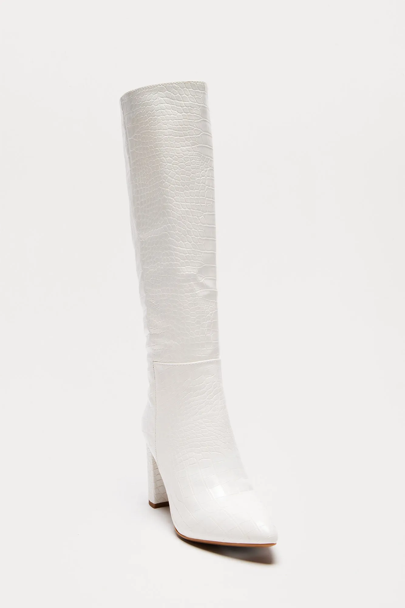 Carson Knee High Boots - White sold by Fashion Nova product image thumbnail 3
