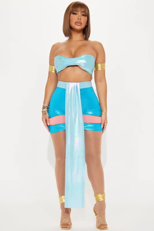 Lost Princess 4 Piece Costume Set - Blue/combo sold by Fashion Nova
