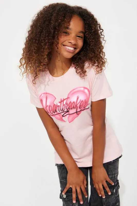 Mini Heartbreaker Tee - Blush sold by Fashion Nova