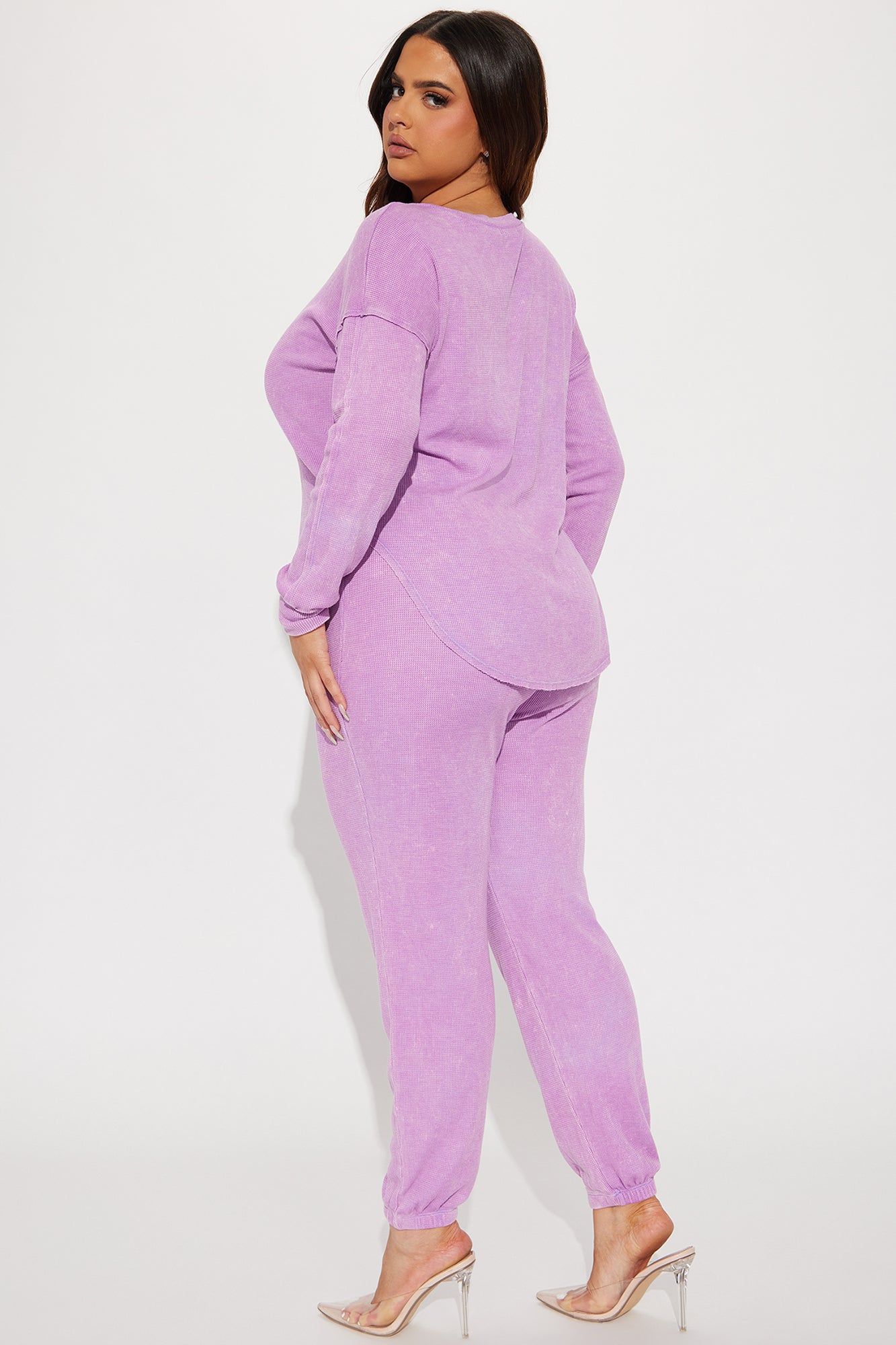 Winona Mineral Wash Jogger Set - Lavender sold by Fashion Nova product image thumbnail 6
