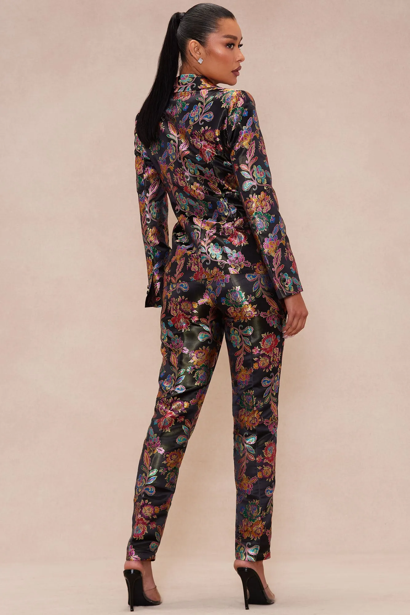 Yazzmin Satin Pant Suit Set - Black sold by Fashion Nova product image thumbnail 4