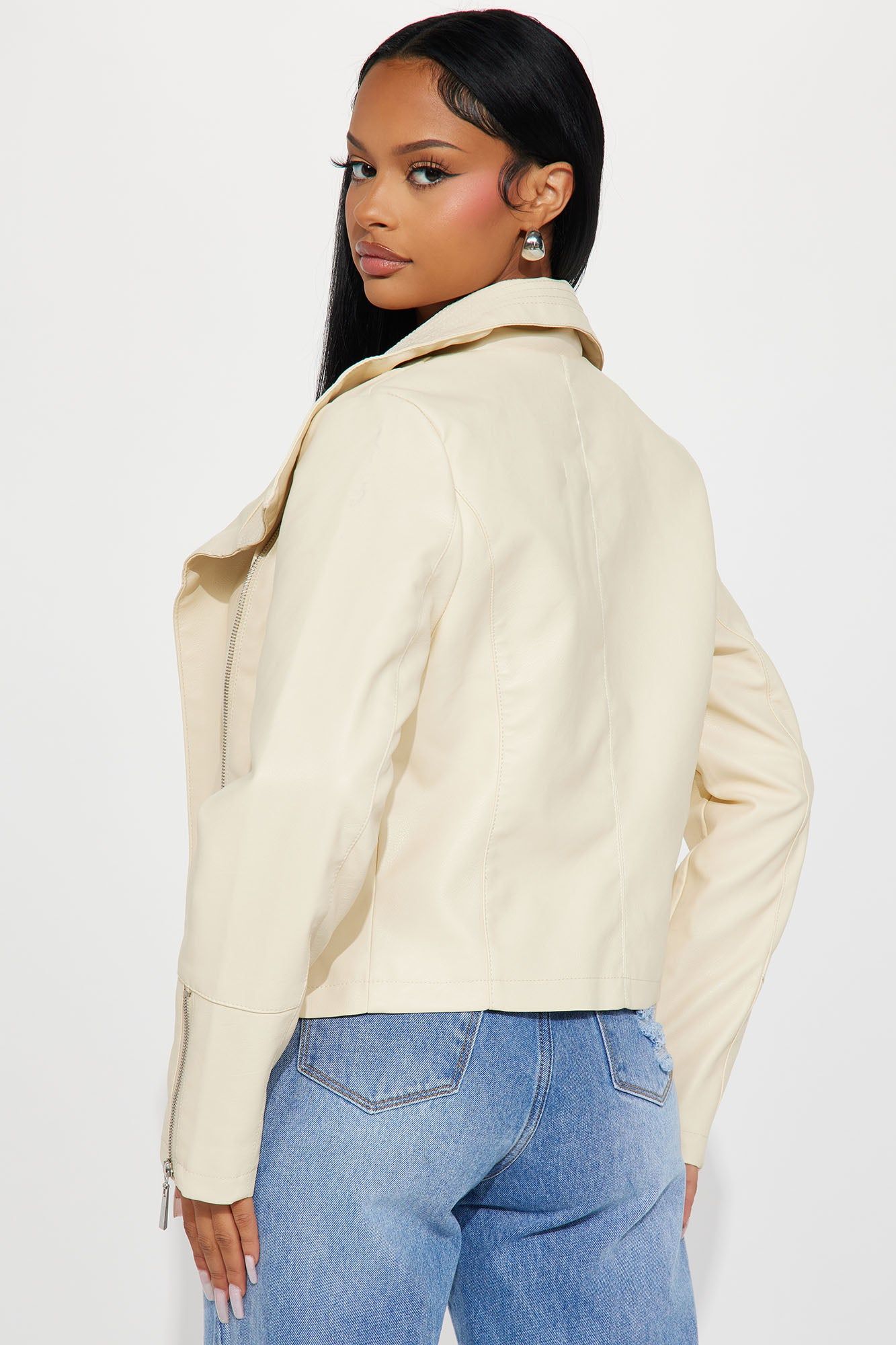 Solo Rider Moto Jacket - Sand sold by Fashion Nova product image thumbnail 3