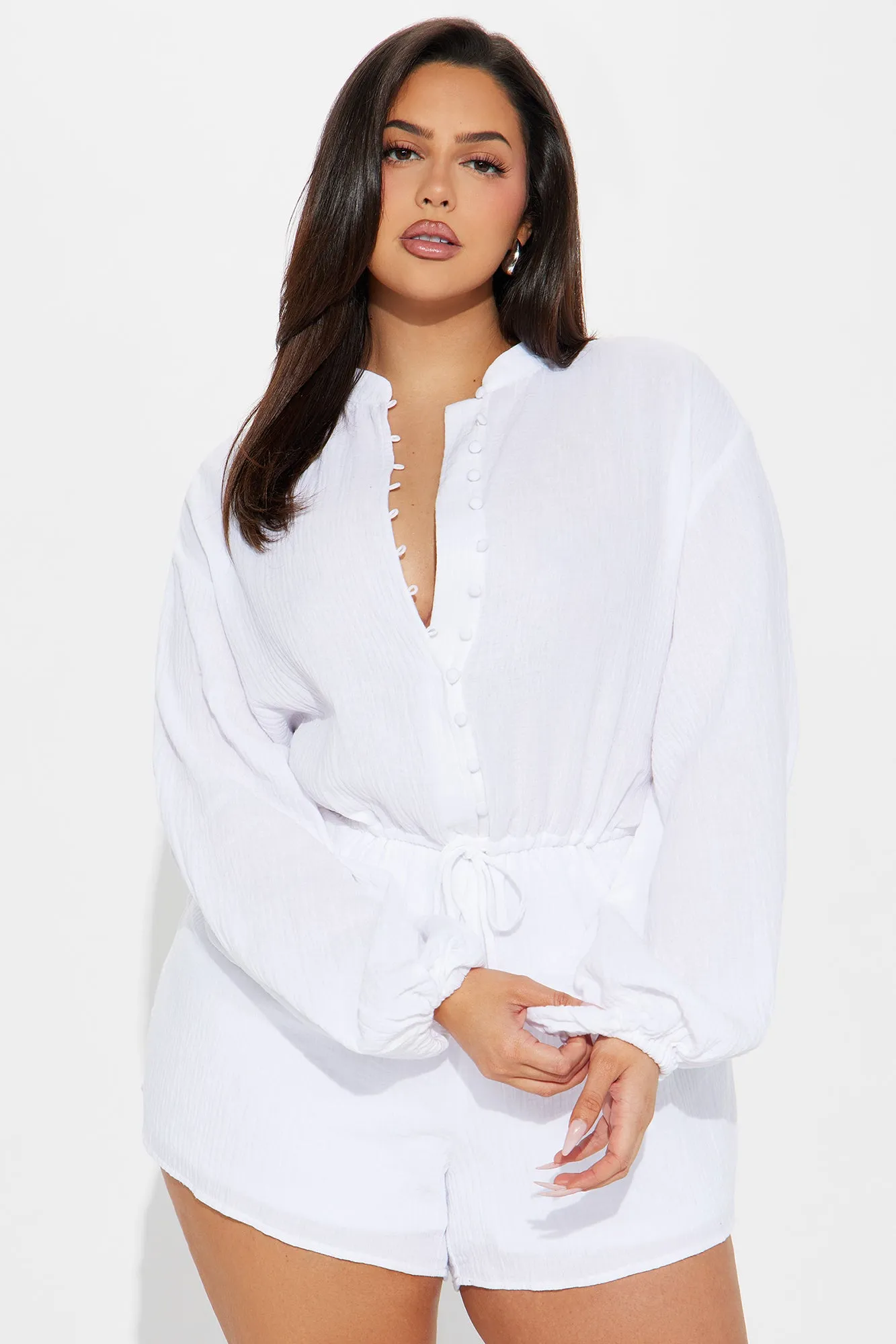 Always Say Goodbye Romper - White sold by Fashion Nova product image thumbnail 5