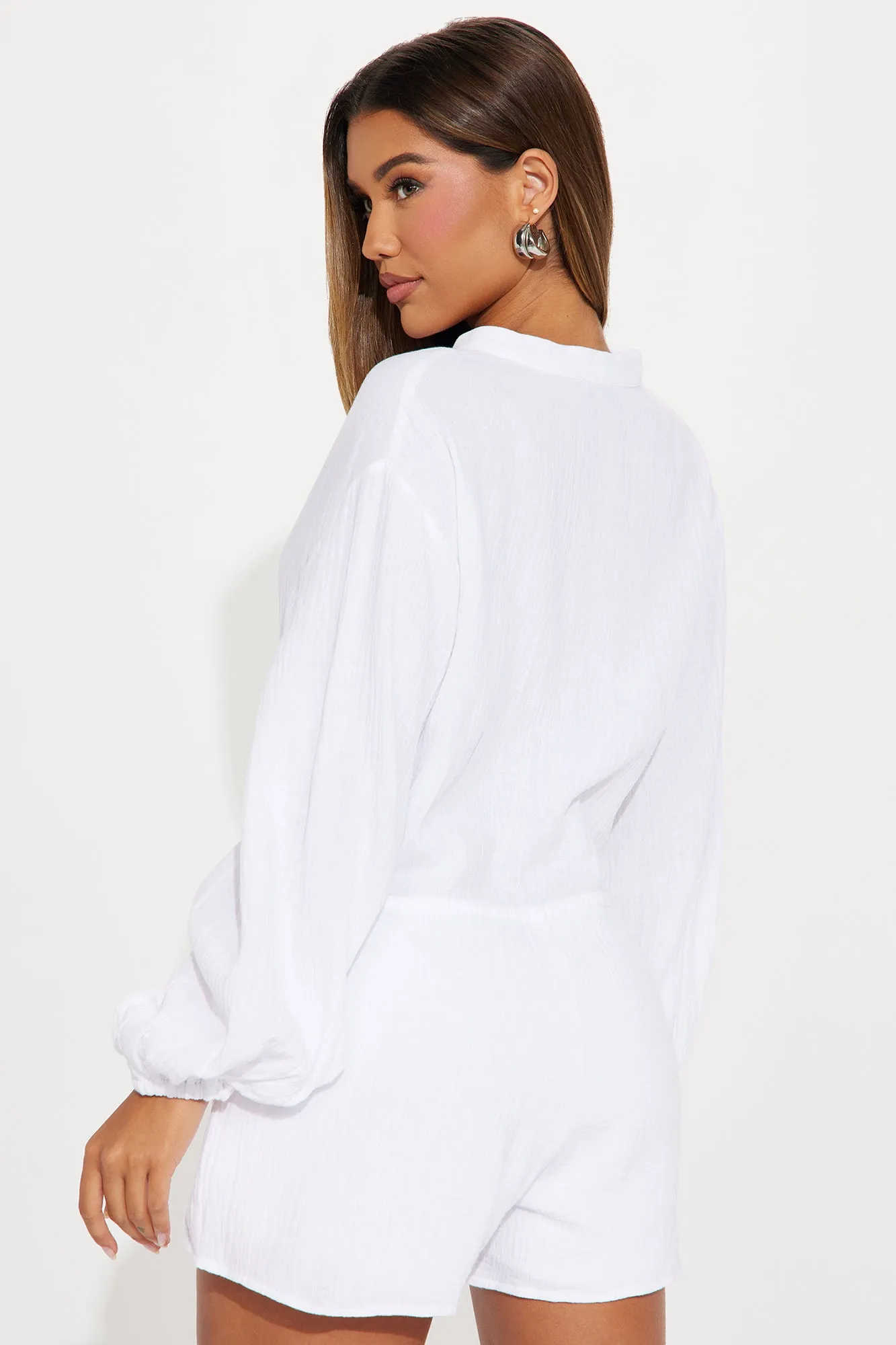Always Say Goodbye Romper - White sold by Fashion Nova product image thumbnail 2