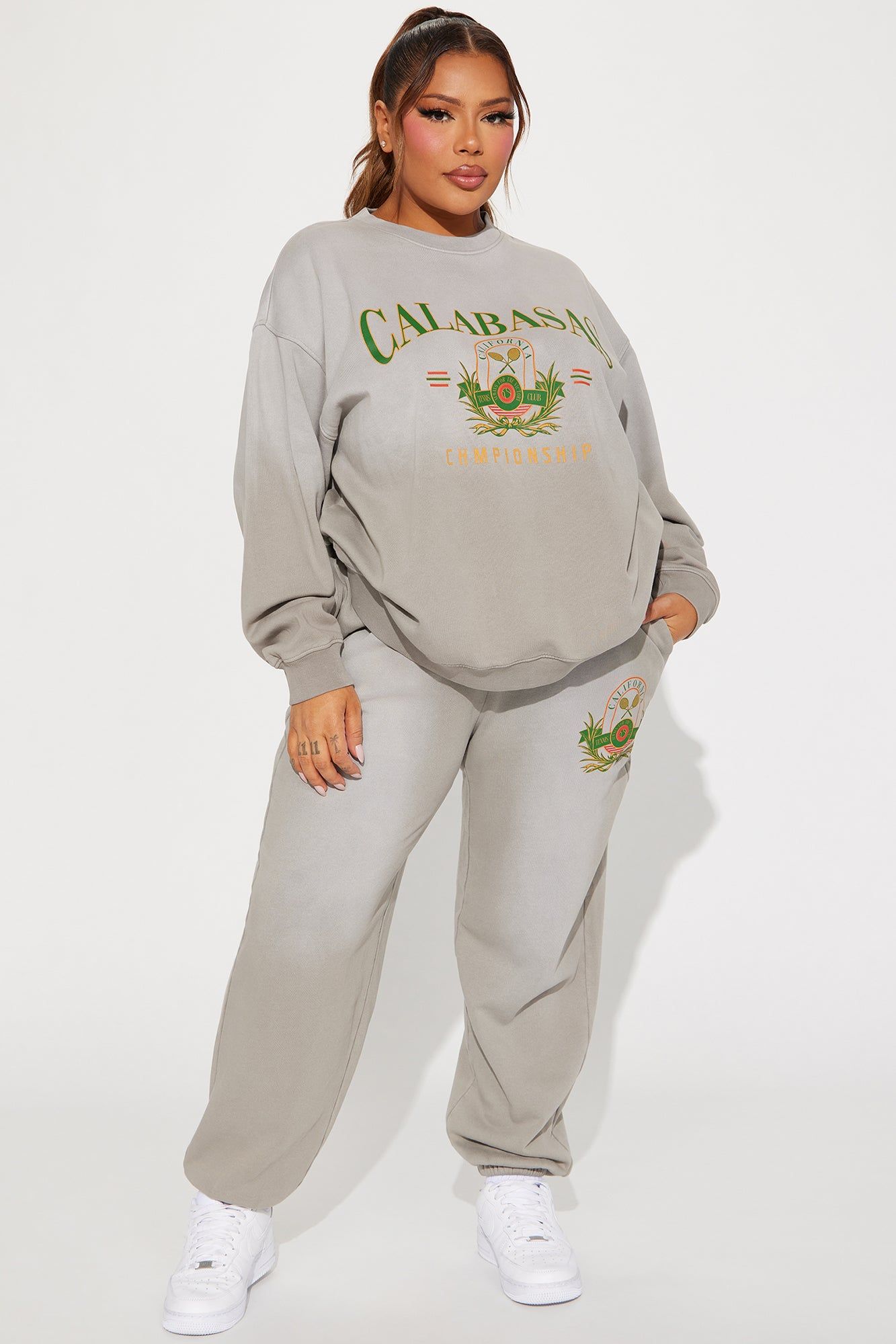 Part Of The Club Jogger Set - Grey sold by Fashion Nova product image thumbnail 4