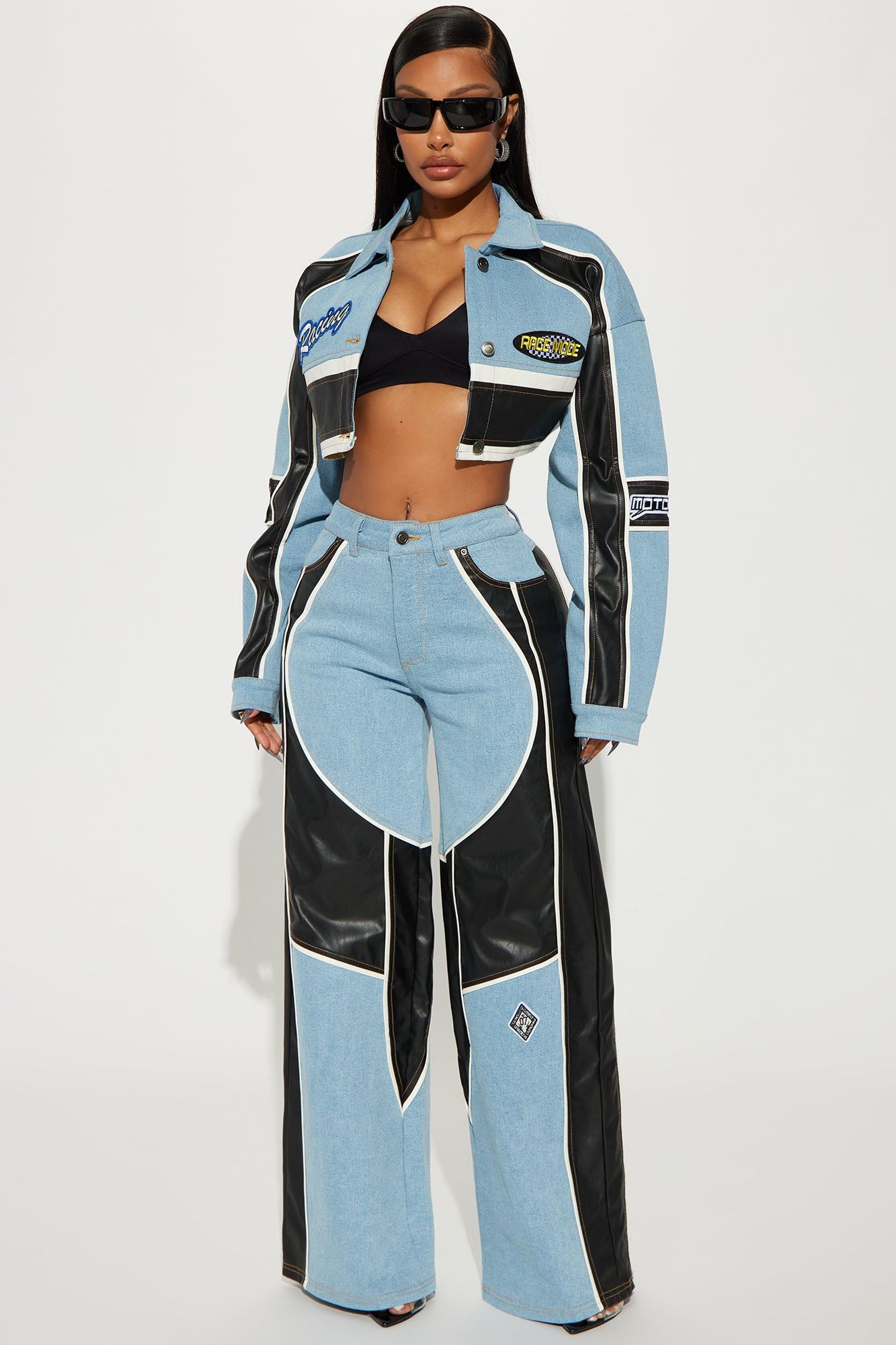 Going The Distance Baggy Jeans - Light Wash sold by Fashion Nova