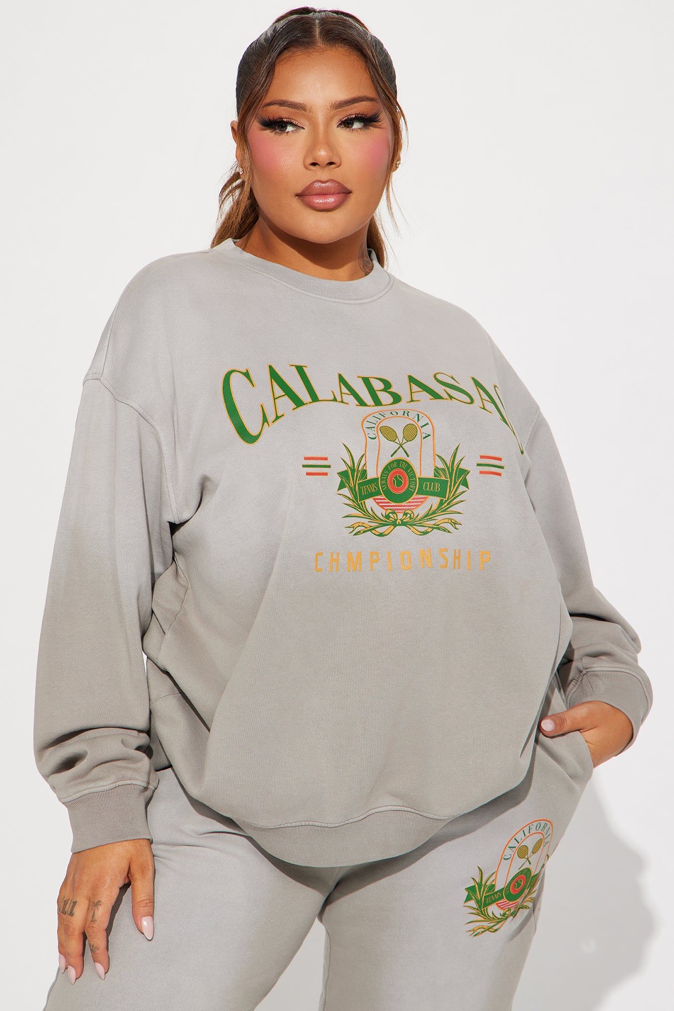 Part Of The Club Jogger Set - Grey sold by Fashion Nova product image thumbnail 5