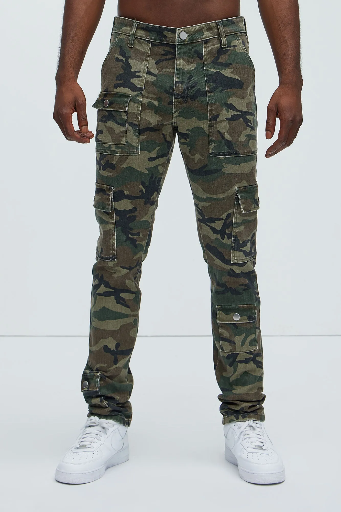 I'm Feeling Stacked Skinny Cargo Pants - Camouflage sold by Fashion Nova product image thumbnail 4