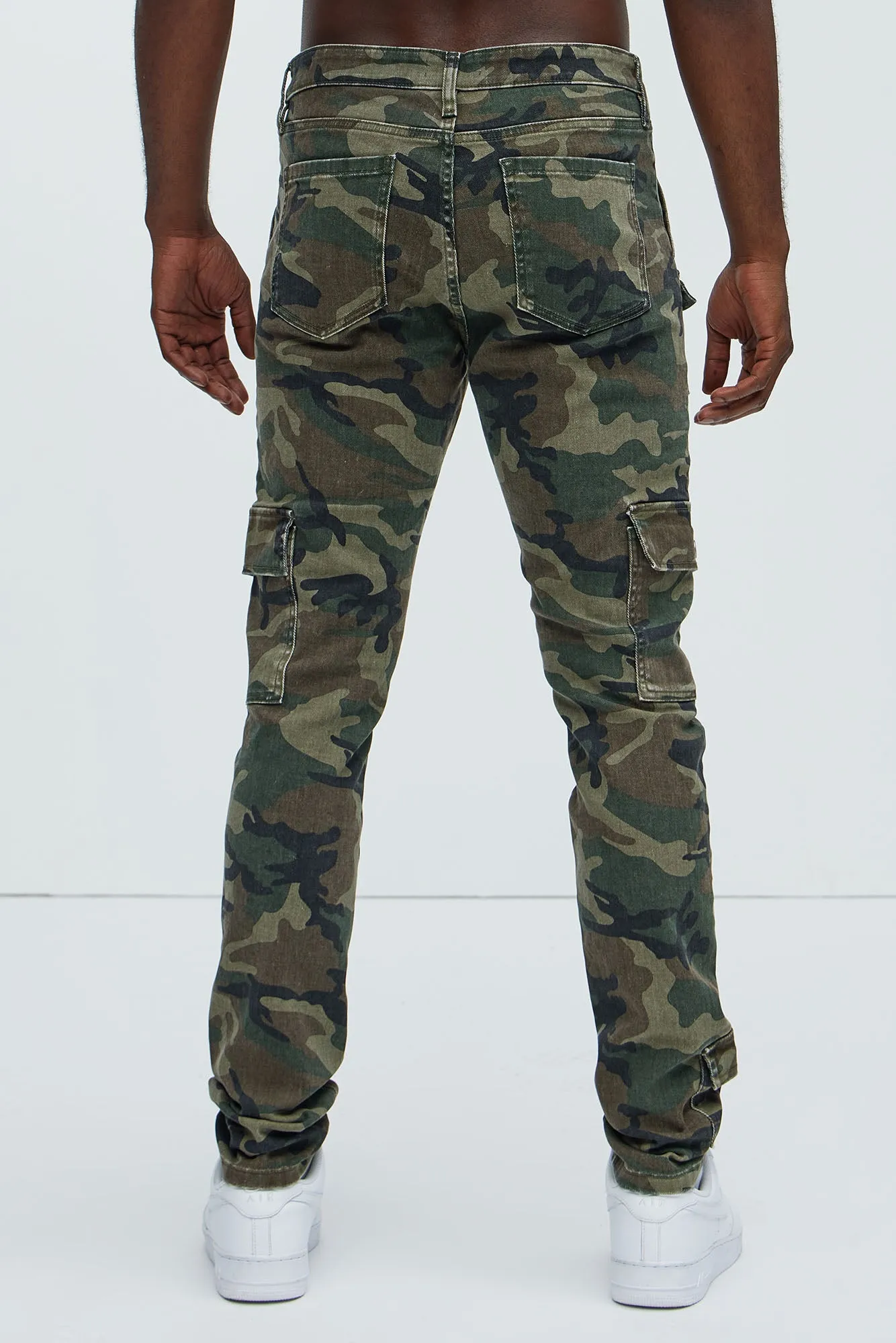 I'm Feeling Stacked Skinny Cargo Pants - Camouflage sold by Fashion Nova product image thumbnail 5