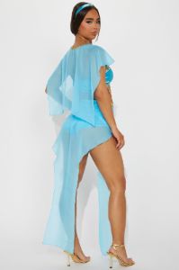 Arabian Nights Princess 3 Piece Costume Set - Aqua sold by Fashion Nova