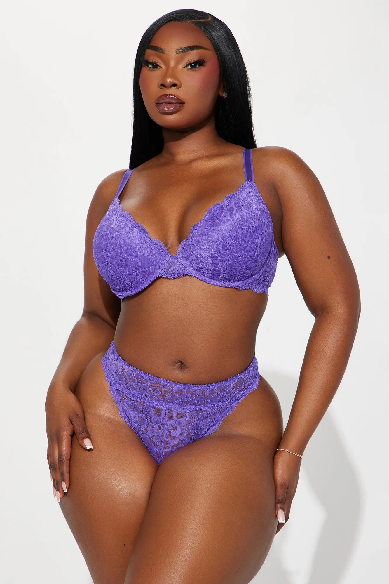 Nova Lace Push Up Bra - Purple sold by Fashion Nova product image thumbnail 5