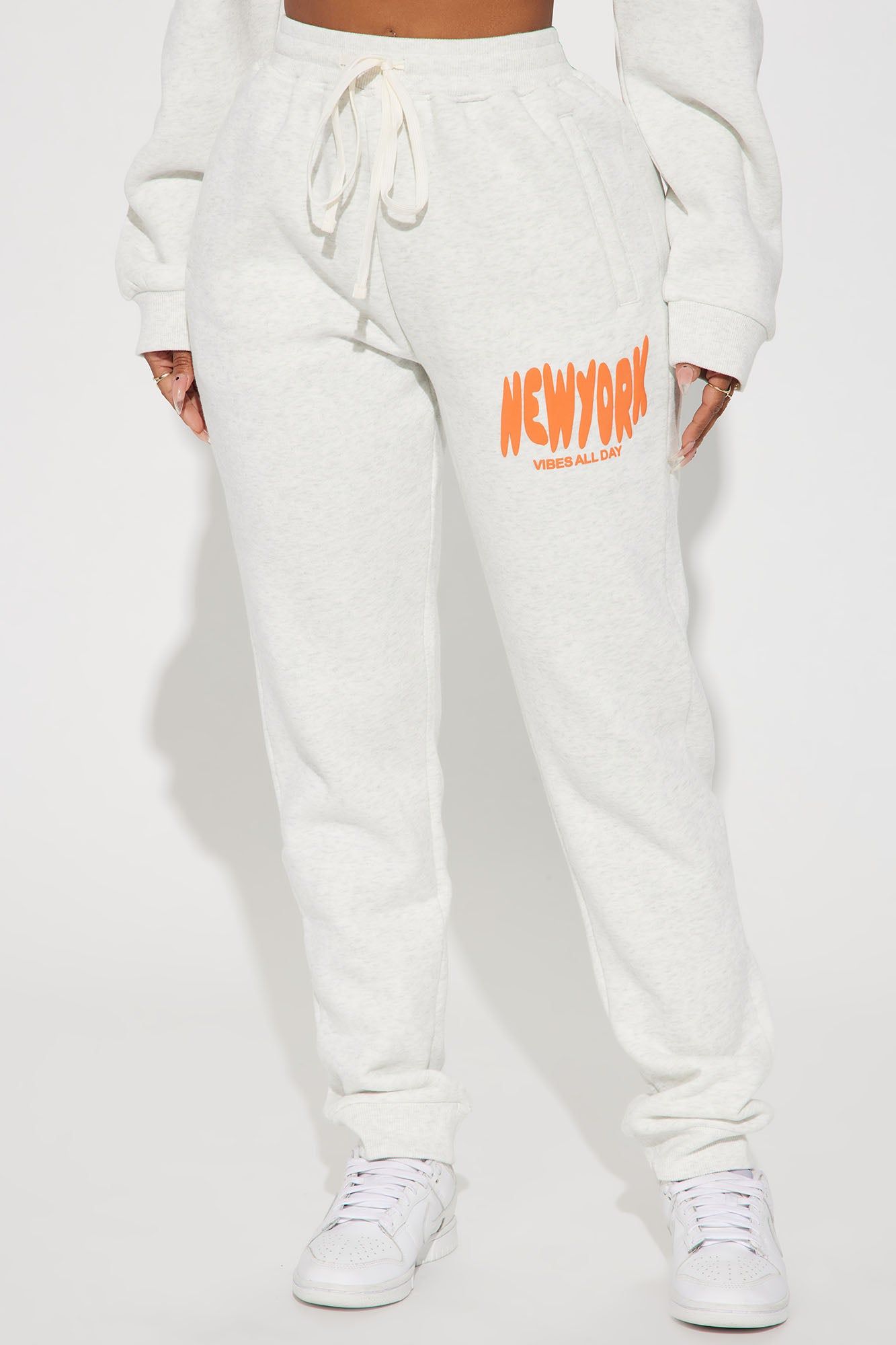 New York Puff Print Jogger - Heather Grey sold by Fashion Nova product image thumbnail 2
