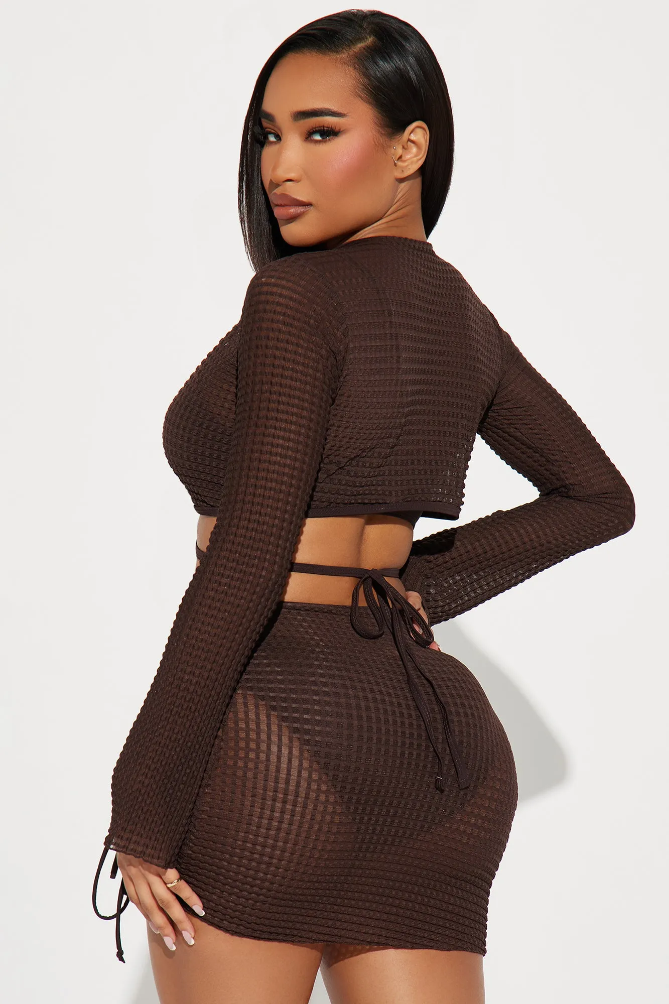 Anika Charm Chain 4 Piece Bikini Set - Brown sold by Fashion Nova product image thumbnail 5