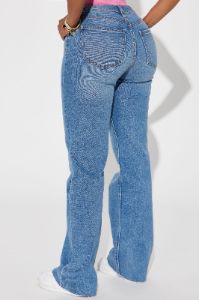 Tough Love Stretch Straight Leg Jean - Medium Wash sold by Fashion Nova