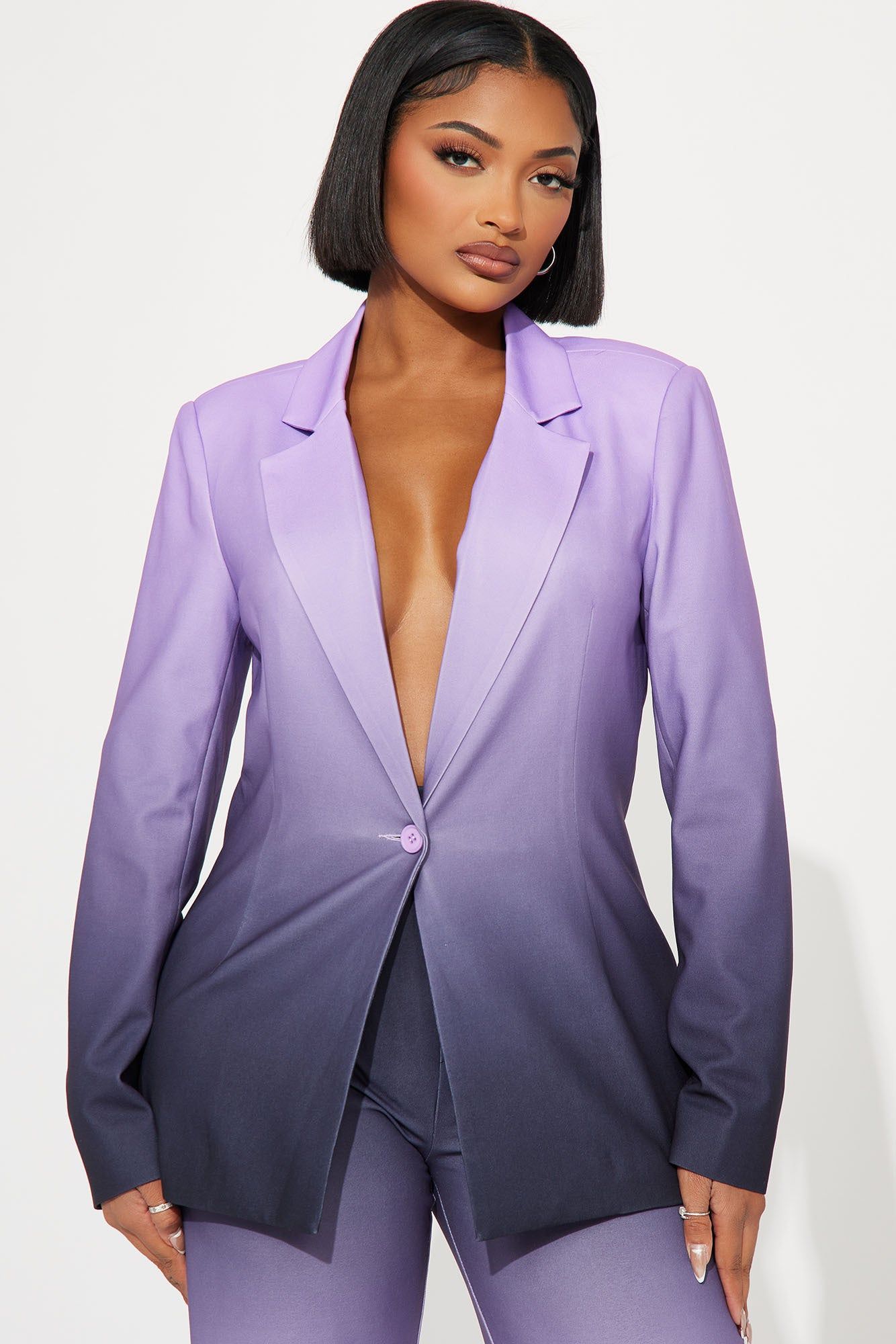Aliya Ombre Blazer Pant Set - Lavender/combo sold by Fashion Nova product image thumbnail 2