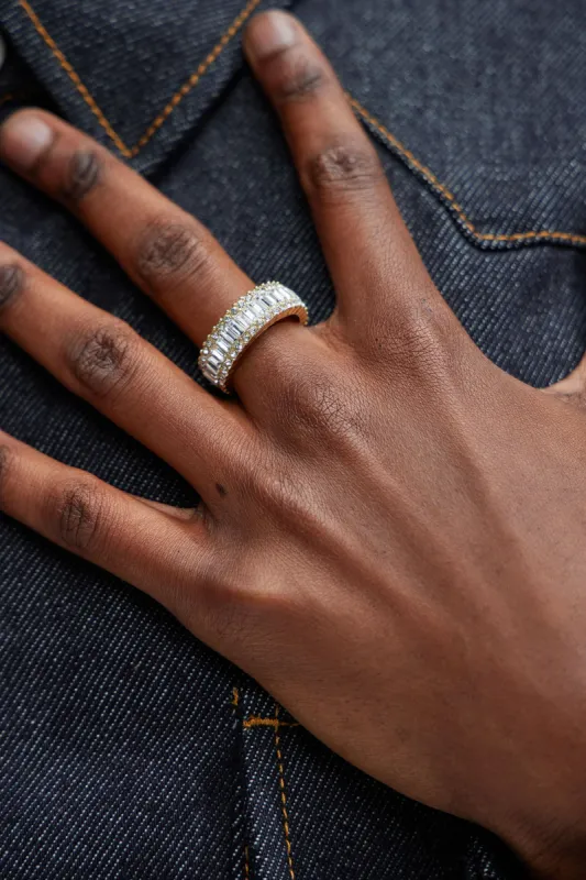 Diamond Panels Ring - Gold sold by Fashion Nova