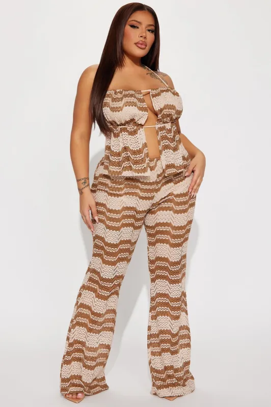 Can't Compare Pant Set - Mocha sold by Fashion Nova