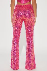 In My Era Sequin Pant - Fuchsia sold by Fashion Nova
