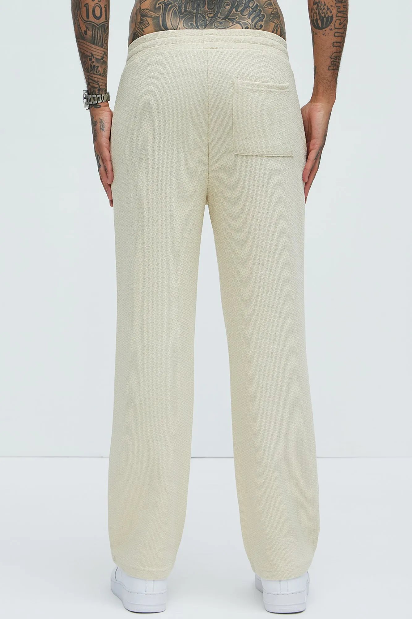 Capstan Straight Textured Pants - Cream sold by Fashion Nova product image thumbnail 5