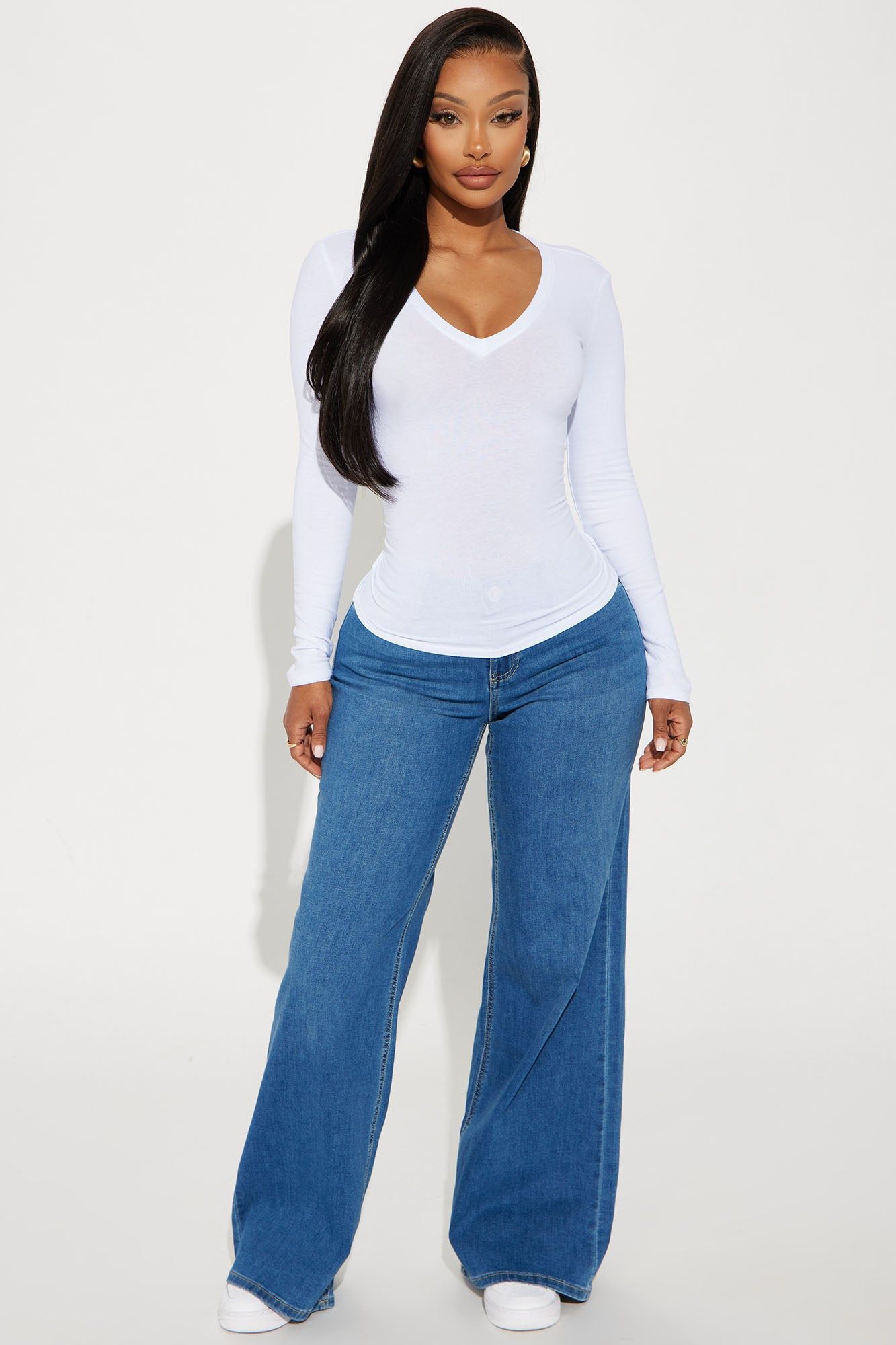 Nara Long Sleeve Top - White sold by Fashion Nova product image thumbnail 2