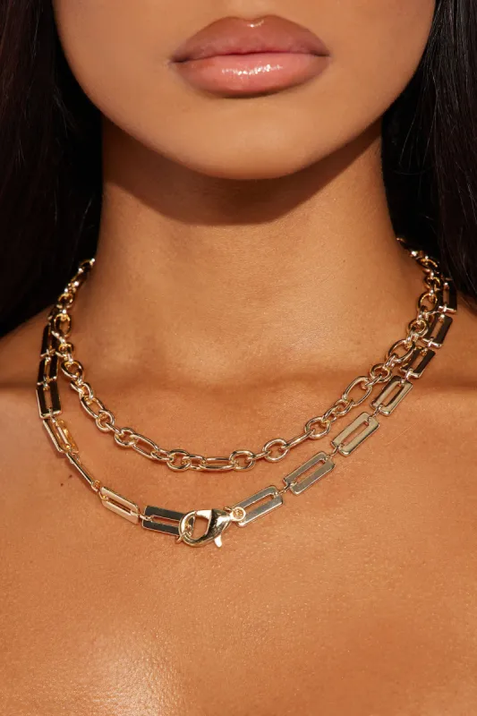 Unhinged Necklace - Gold sold by Fashion Nova