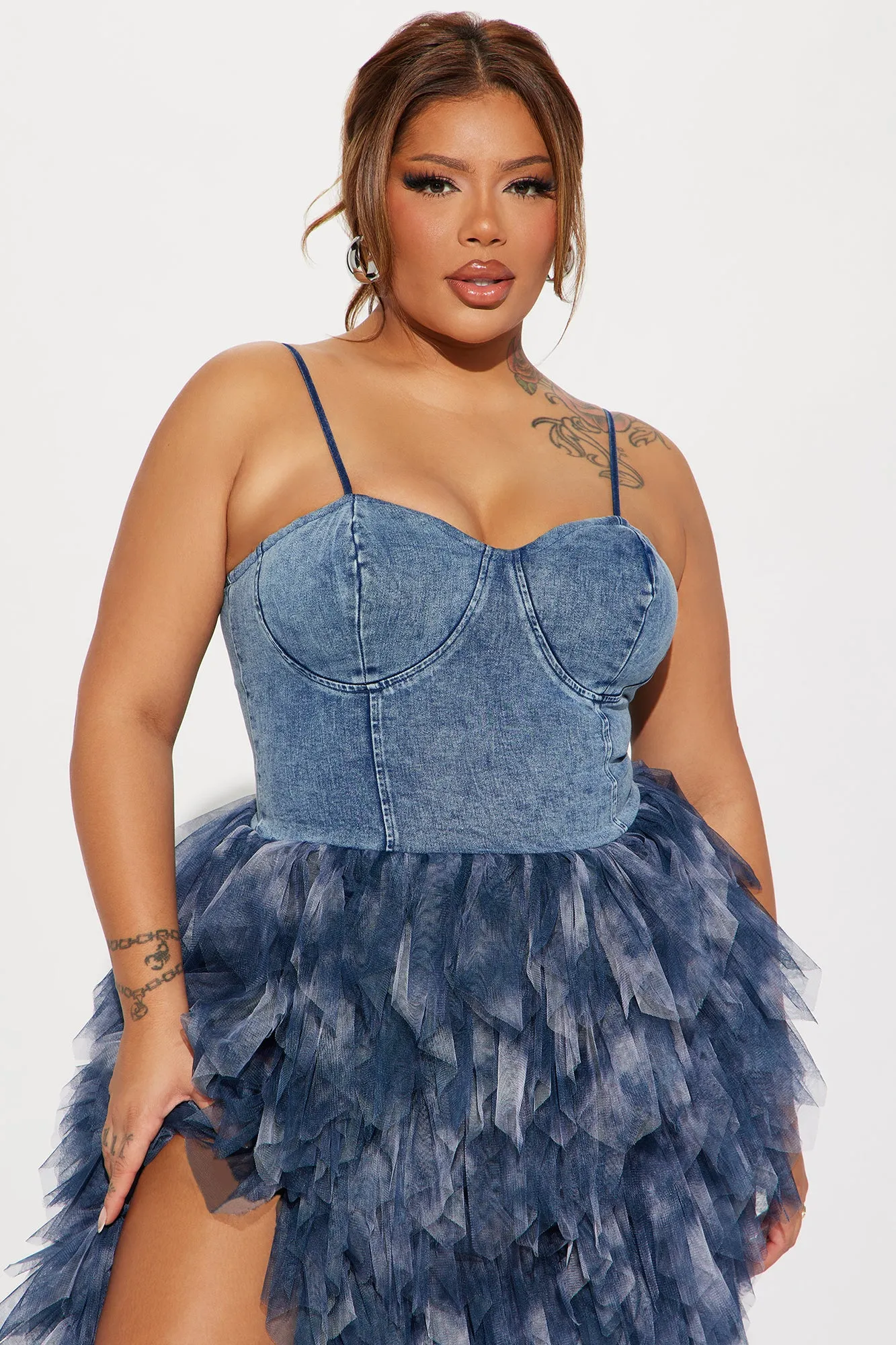 Life In Denim Maxi Dress - Denim | Parallel